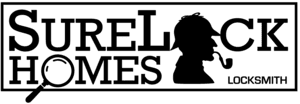 SureLock Homes Logo black